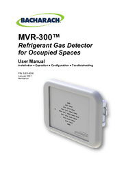 Thumbnail of document Manual - MVR-300 Refrigerant Detector